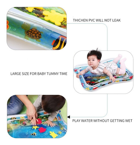 Alfombrilla De Agua Inflable Para Bebés, Tapete De Juegos Pa