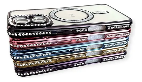 Case Funda Para iPhone 16 / 16 Pro Max De Lujo Diamond Clear