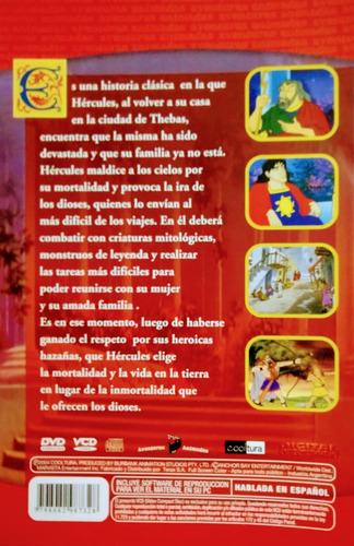 Día Del Niño Dvd Nuevo Hércules Aventuras Animadas E Español