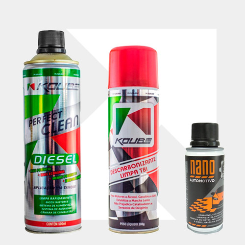 Kit Koube Perfect Clean Diesel + Limpa Tbi + Nano 