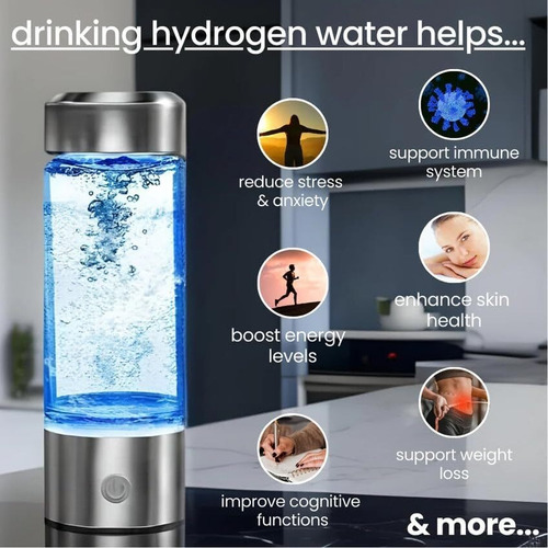 2 Pcs Máquina Ionizadora De Agua De Hidrógeno Portátil