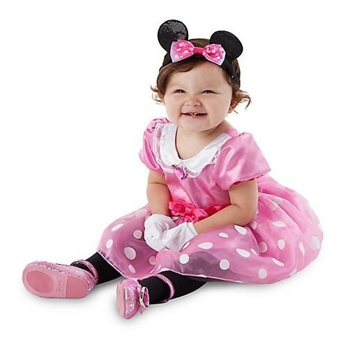 Vestido Minnie Mouse 12/18,18/24 Meses Original Da Disney