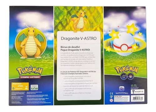 Box Pokemon Go Dragonite V Astro Copag Card TCG Lacrado Novo