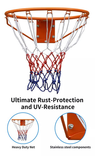 Aro Basquetbol Profesional 45 Cm Aros Basketball Aro Basket Malla Para Aro De Basketball Adkar