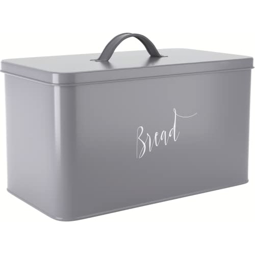 Caja De Pan Encimera De Cocina, Caja De Pan De Metal En...
