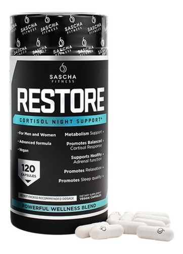 Imagen 2 de 4 de Sascha Fitness Restore 120 Capsulas Fit 9 Nocturno Fit9