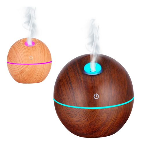 Humidificador Simil Madera Aromatizador De Aire Difusor