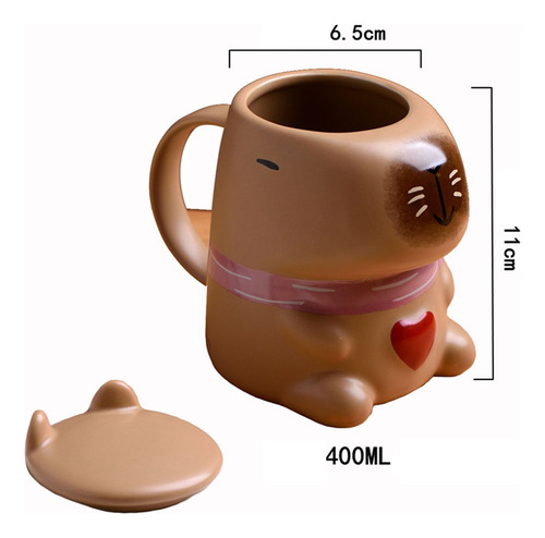 W Capibara Taza Para Cafe, Capibara De Corazón Tazas Regalos