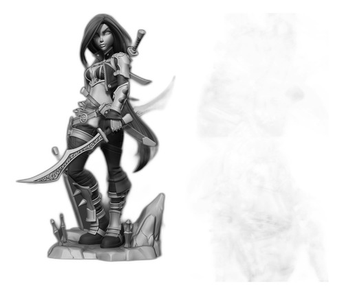 Katarina Archivo Stl Para Impresion 3d