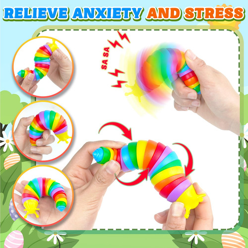Paquete De 3 Juguetes Sensoriales Para Bebés Asmr Y Activida Color