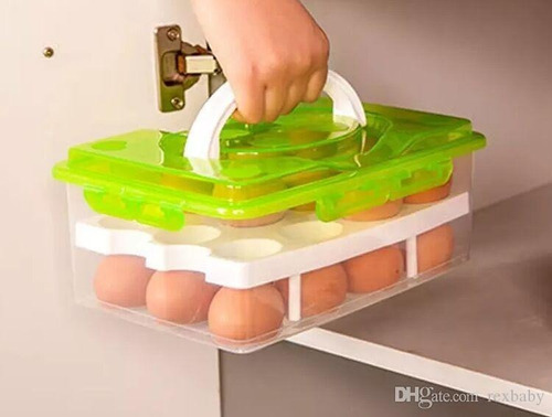 Organizador De Huevos, Caja Para 24 Und Huevera