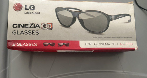 02 Oculos Lg 3d Modelo Ag-f310 Cinema Glasses Usado Original (Usado)