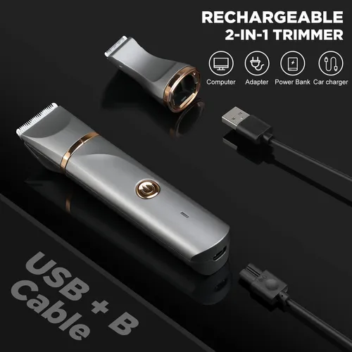 Cortadora De Pelo Corporal Para Hombres, Afeitadora Elctrica