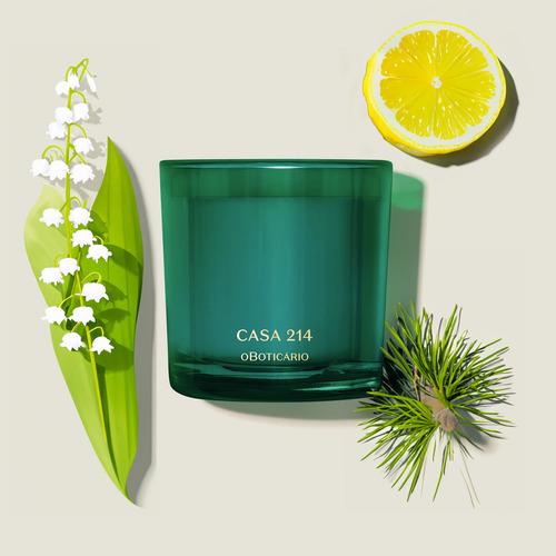 Boticário Casa 214 Brisa De Cedros Vela Perfumada 170g