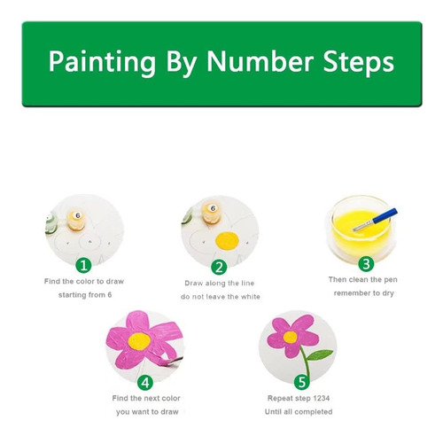 Pintura Por Número Junto Cascada Forest Hut Diy Pintur...