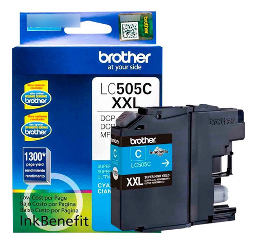 Cartucho Brother Original Lc505c Cyan | Mfc-j200 Dcp-j105