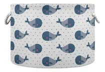 Comprar Cesta De Almacenaje Infantil Impermeable Modelo Ballena Azul