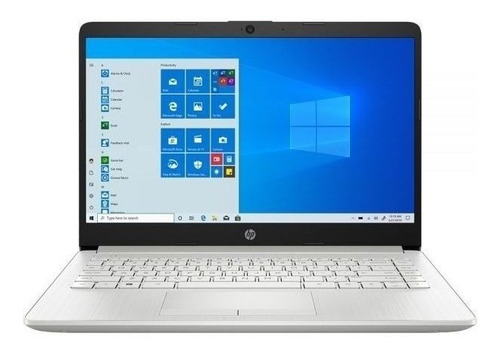 Laptop  HP 14-dk1032wm plata 14", AMD Ryzen 3 3250U  4GB de RAM 128GB SSD, AMD Radeon RX Vega 3 1920x1080px Windows 10 Home