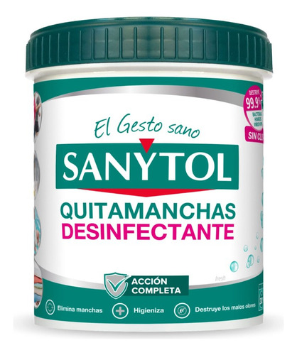 Quitamanchas Y Desinfectante En Polvo 450grs Sanytol