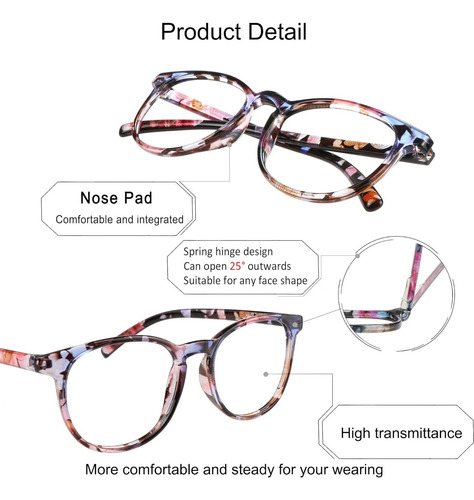 Gafas Yein Fotocromáticas Gris Anti-fatiga Ocular 1.0x