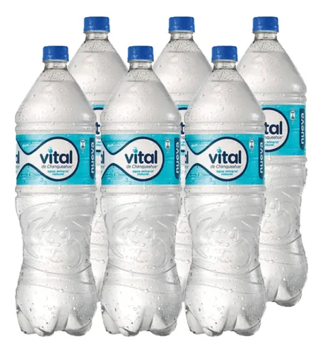 comprar 6x Agua Purificada Vital Con Gas 1600cc