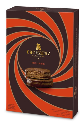 Imagen 1 de 3 de Alfajor Cachafaz Relleno De Mousse De Chocolate