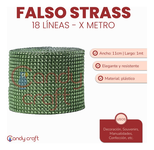 Falso Strass 18 Lineas X Metro - Art 1273