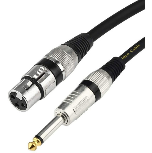 Cable De Microfono Xlr 3-pin Hembra A Ts 1/4  Macho | 3m