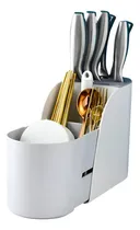Comprar Porta Cuchillos Y Cubiertos Extensible De Alta Calidad Gris
