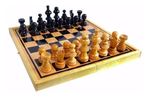 Ajedrez #3 Juego De Mesa Madera 30 Cm X 30 Cm