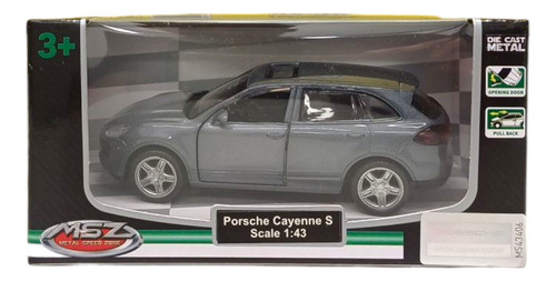 Auto Metal Porsche Cayenne S Msz 1:38 Coleccion Escala 67302 Color Gris Oscuro