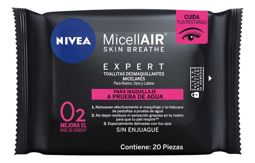 Nivea Visage Toallas Desmaquillantes Black    