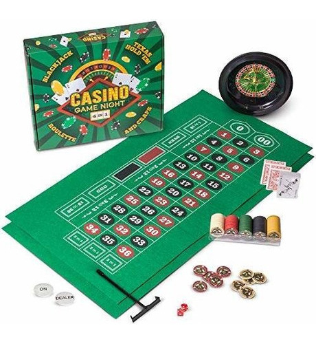 Noche De Juegos De Casino | Juego De Juego 4 En 1 Texas Hold