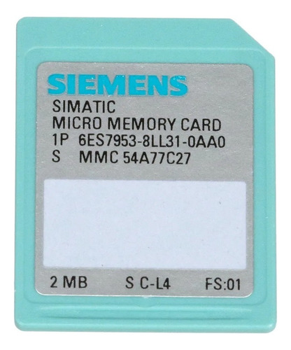 Micro Memory Card Simatic S7 Siemens 6es7953-8ll31-0aa0