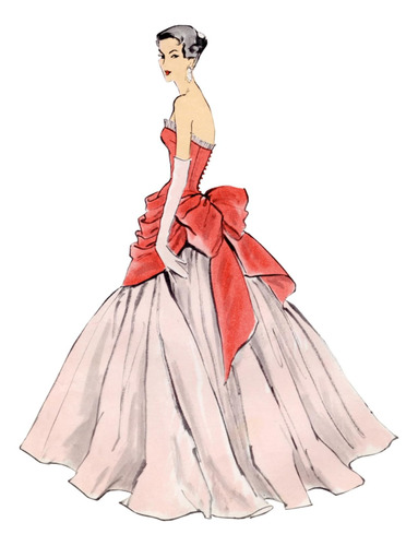 Vogue Misses - Vestido Clásico Y Overbodice Kit De Pat...