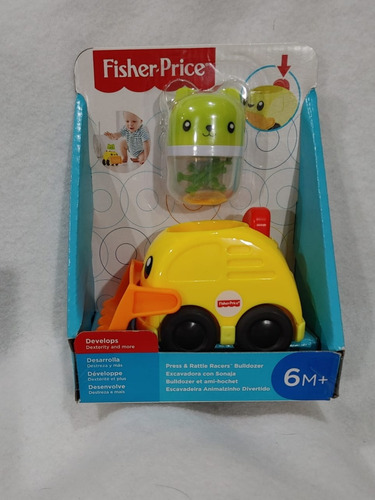 Fisher-price Excavadora Con Sonaja Para Bebés