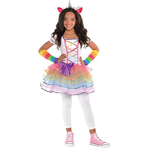 Disfraces - Arco Iris Traje De Niño Unicornio - Grande.