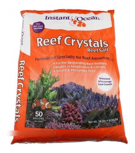 Sal Instant Ocean Reef Crystals Rinde 200 Litros