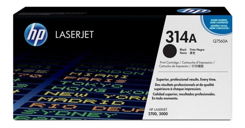 Toner Original Hp 314a Negro Q7560a 7560a Laserjet 2700 3000