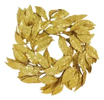 Comprar Corona Navidad 40 Cm Adornos Oro #31163 - Sheshu Navidad Color Dorado