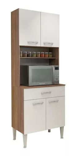 Kit de Cocina Completo Alacenas, Aéreos, Bajo Mesada y Muebles Multiusos  Línea Melilla - MDP - MADERA - Blanco — Mulata Muebles