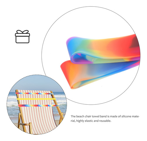 Lounge Chair Towel Band Beach Chair Straps Elasticity 6 Pcs
