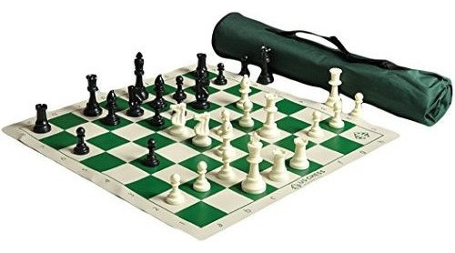 La Casa De Staunton -juego De Ajedrez  Set Combo Verde 