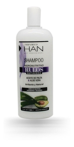 Han Shampoo Rulos Definidos X500ml Apto Low Poo