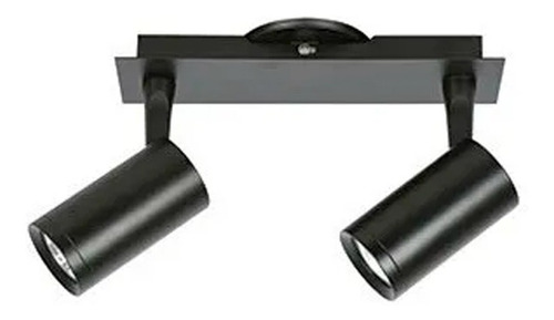 Spot Aplique Pared Negro Movil Candil Tempano 2 Luces Led