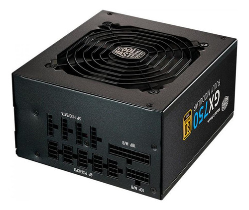 Fonte Cooler Master Gx750, 750w, Pfc Ativo, Full Modular Preto