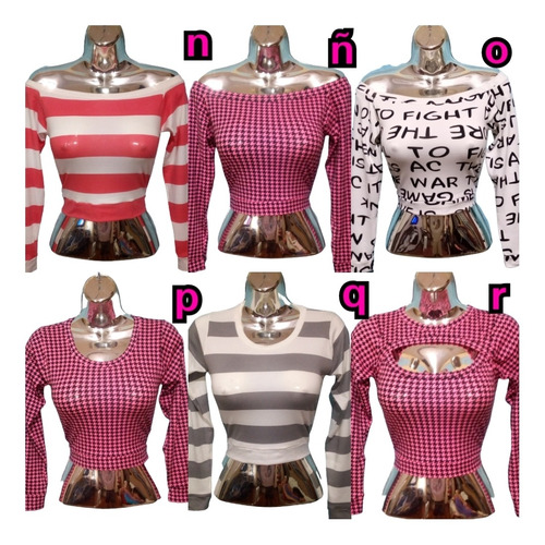 Suéter Crop Tops Blusas De Moda Piel De Durazno Body's Dama