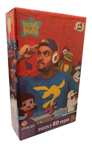 Luccas Neto Puzzle 60 Pecas Quebra Cabeca - Grow