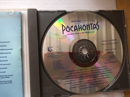 Pocahontas Soundtrack De La Película Cd 1995 (Usado)