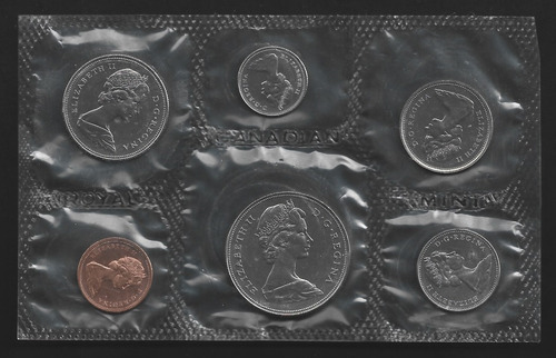 Proof Set De Monedas De Canadá Del Año 1968 Sellado 4rt#2 (Usado)